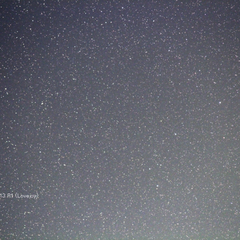 1/29のラブジョイ彗星とリニア彗星のランデブー