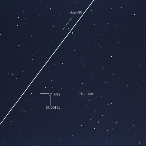 イリジウム衛星とM82の超新星