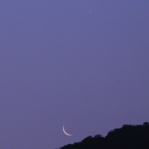 6/25の月と金星