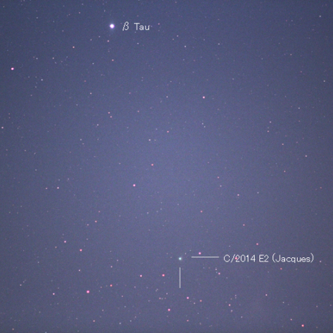 7/17のC/2014 E2 ジャック彗星
