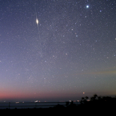 カノープスとイリジウム・フレア