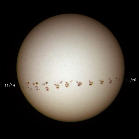 サヨナラ AR12202 黒点群