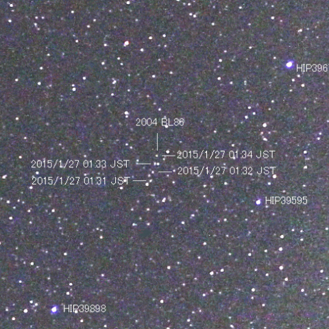 地球に接近した特異小惑星2004 BL86