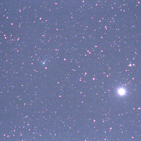 北極星とC/2014 S2 パンスターズ彗星