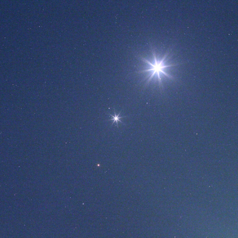 10/23の金星・木星・火星