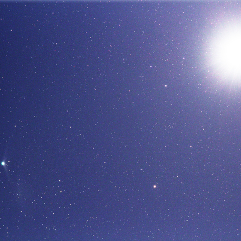 12/7の金星とカタリナ彗星（C/2013 US10）