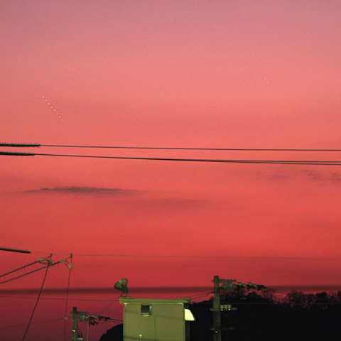 冬至の日の水星