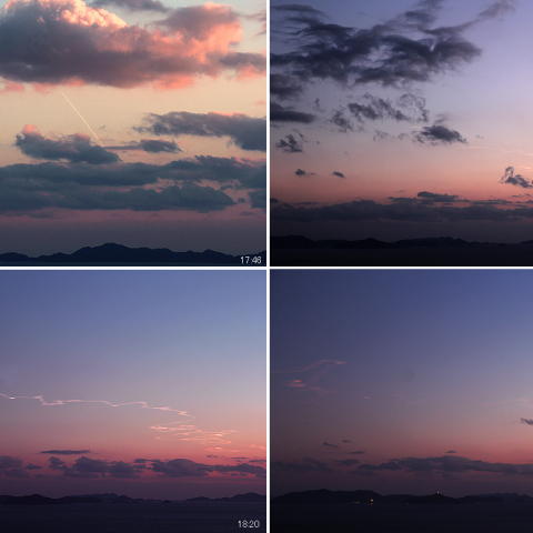 H-IIAロケット30号機のロケット雲