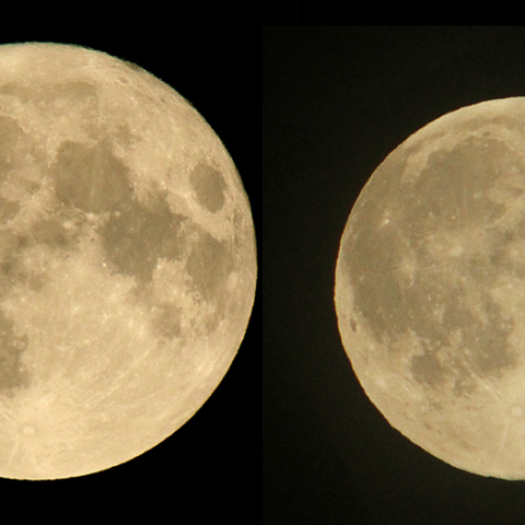 今年最近と最遠の日の月