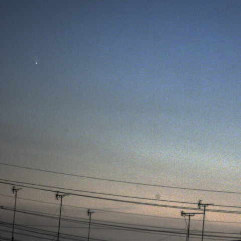 町田市の西を行くパンスターズ彗星