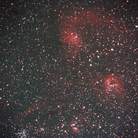 勾玉星雲とIC410