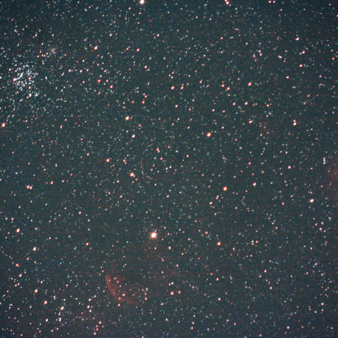 クラゲ星雲とモンキー星雲、更にM35