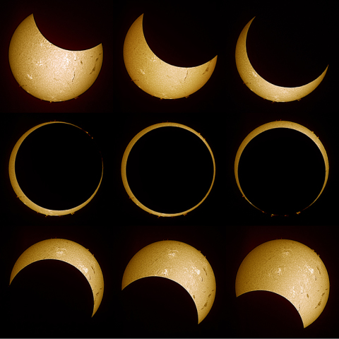 金環日食Ｈα画像 2012