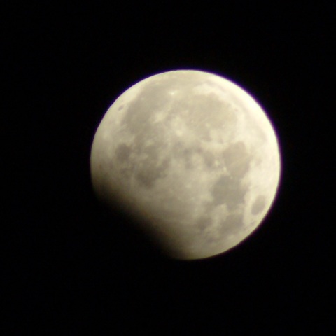 元旦月食（最大食頃）