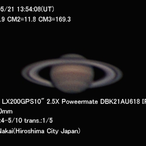 今シーズンの初土星