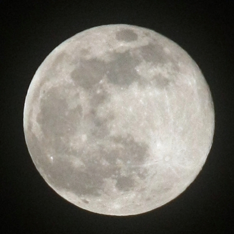 満月少し過ぎの月