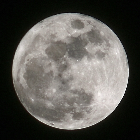 今年最初の満月