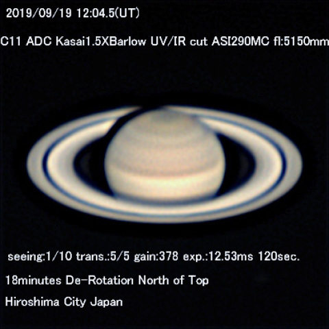 9月19日の土星