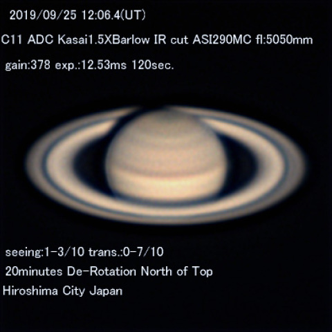 9月25日の土星