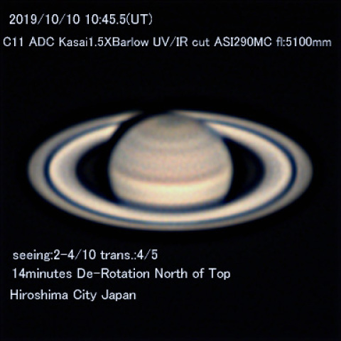 10月10日の土星