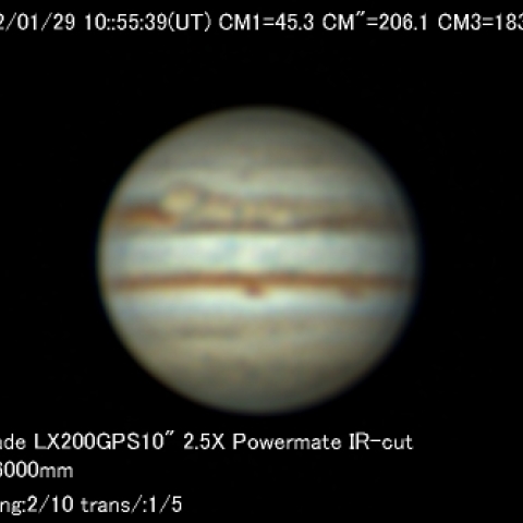 1月29日の木星
