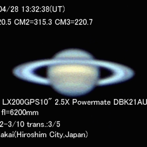 4月28日の土星