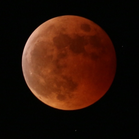 皆既月食の始まり