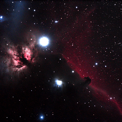 馬頭星雲と燃える木