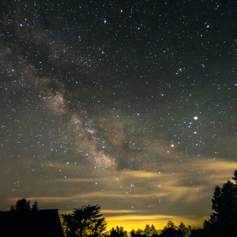 天の川とさそり座