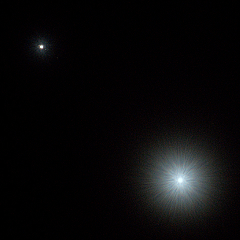 金星と木星の接近