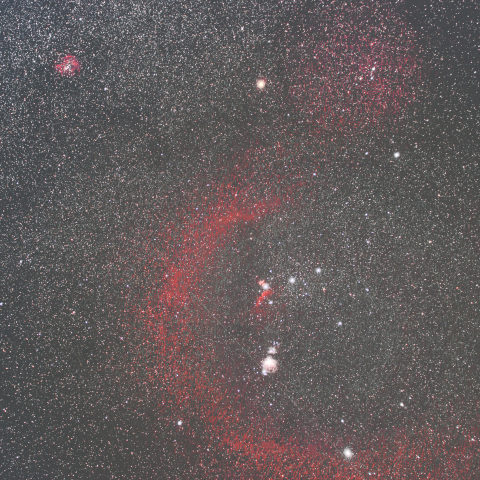 オリオン座の散光星雲