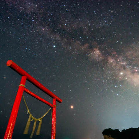鳥居と天の川