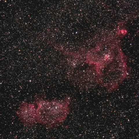 ハート星雲と胎児星雲