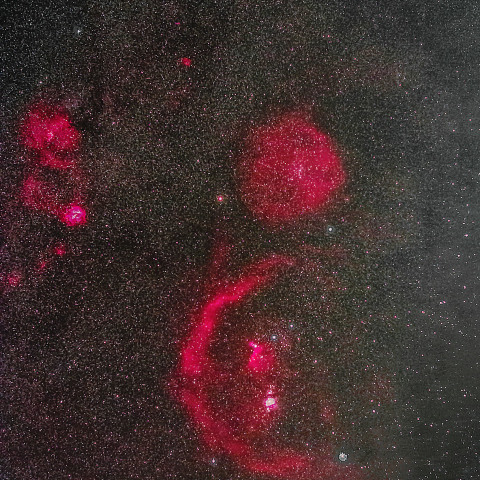 オリオン座周辺の散光星雲