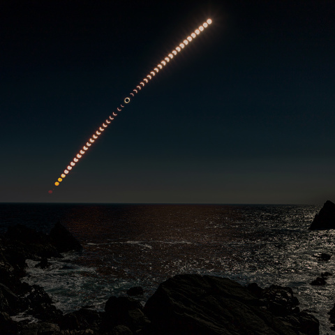 チリ皆既日食（全景）