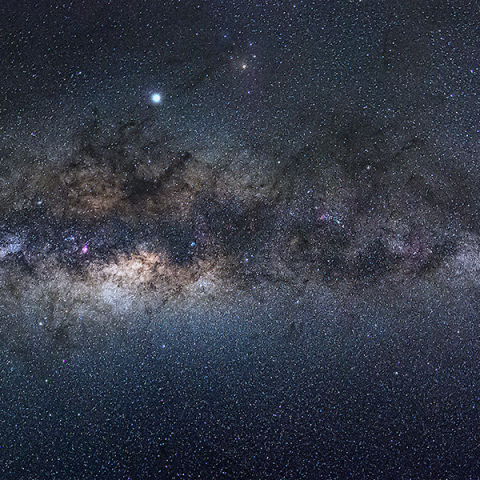 南半球で見る天の川中心部