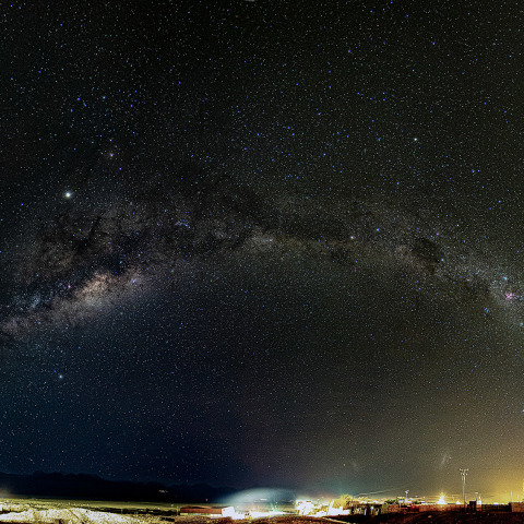 南半球で見る天の川アーチ