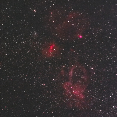 M52～バブル星雲～クワガタ星雲