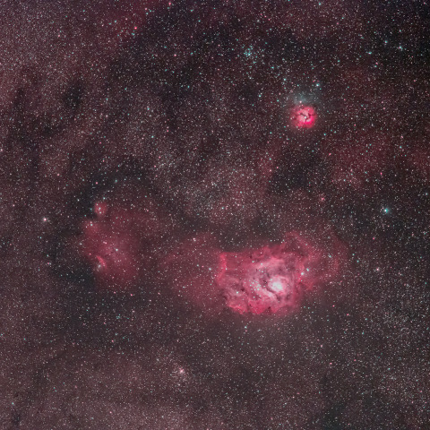 M8 干潟星雲と猫の手星雲