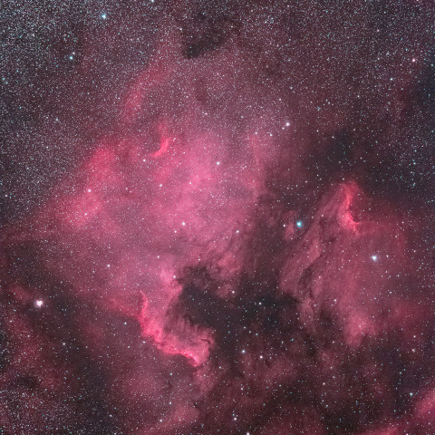 北アメリカ星雲とペリカン星雲