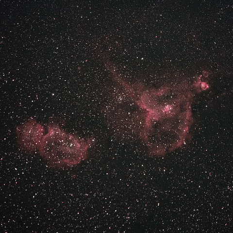ハート星雲と胎児星雲