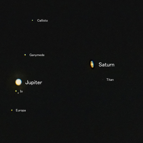 木星と土星の最接近 2020/12/21