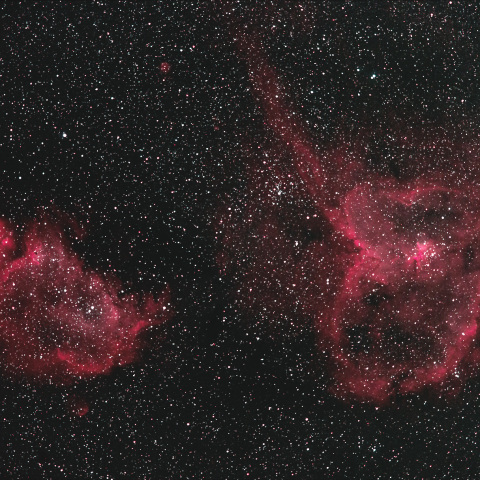 ハート星雲と胎児星雲