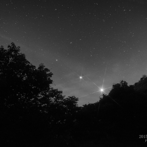 金星と木星を追う獅子座