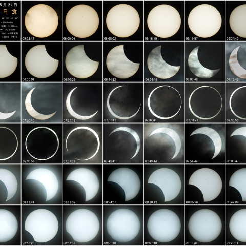 2012年5月21日の金環日食全過程