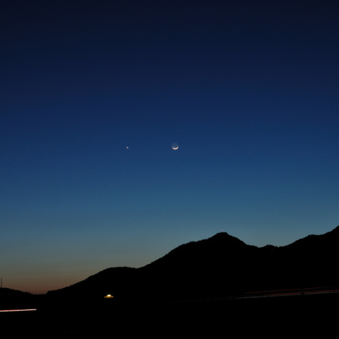 ４月１６日の夕空