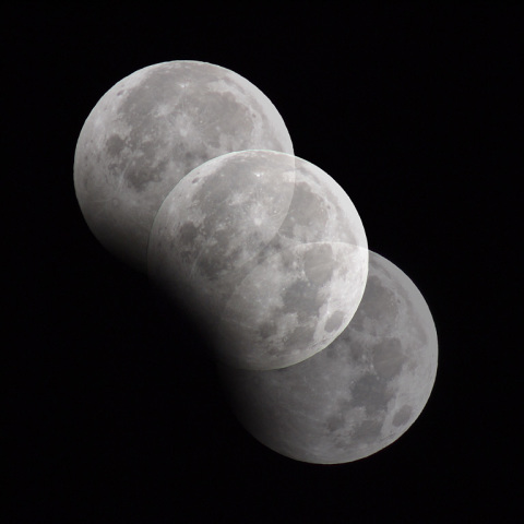  年明けの部分月食