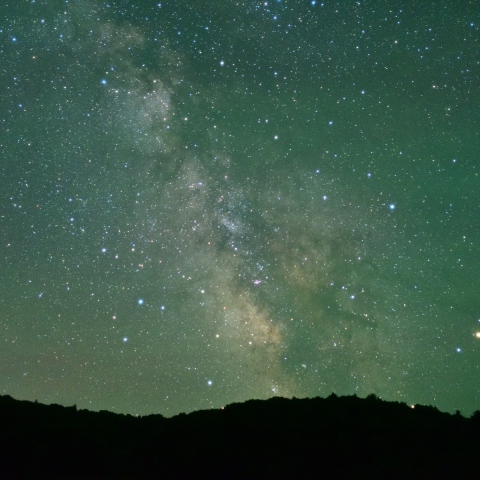 立ち昇ってきた銀河