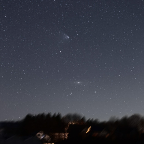 4/8のパンスターズ彗星