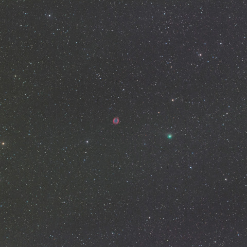 パンスターズ彗星とらせん状星雲